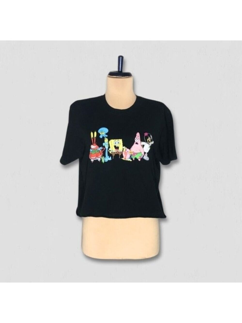 SpongeBob SquarePants crop shirt characters graphic nostalgia kidcore retro Y2K